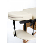 RestPro Classic 2 Cream Set Κρεβάτι Μασάζ Φυσικοθεραπείας Βαλίτσα Ξύλινο Massage Table + Massage Bolsters